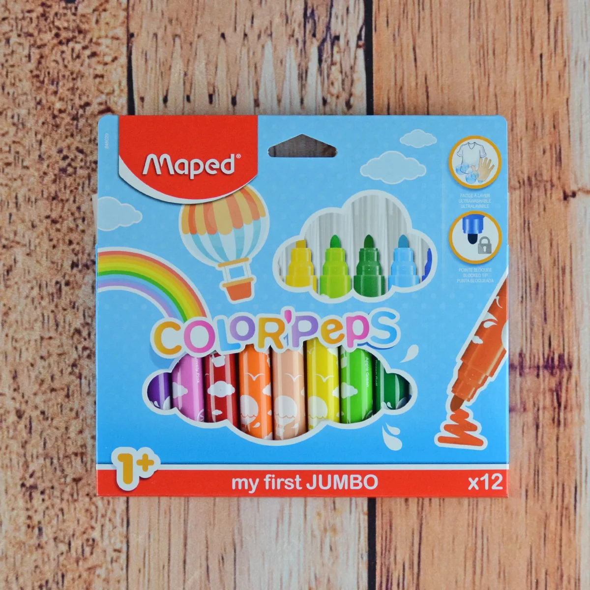 12 crayons feutres large lavables de Maped – Image 3
