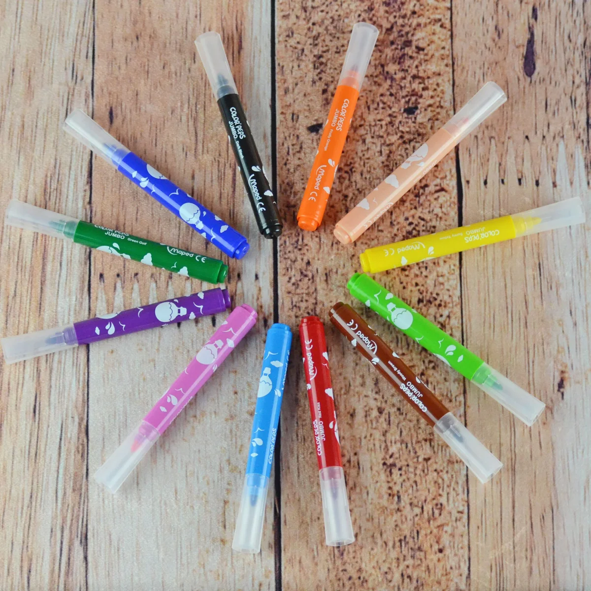 12 crayons feutres large lavables de Maped