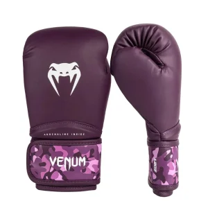 Gants de Boxe Venum Iris Prune Rose – PU & Velcro