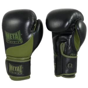 Gants de Boxe en cuir Metal Boxe Omega - Kaki