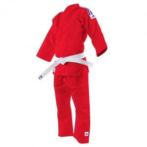 Kimono Judo Adidas J200 Initiation Rouge – Idéal Débutants Enfant
