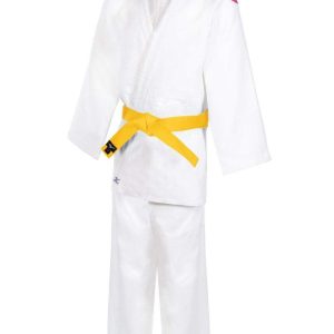 Kimono de Judo Mizuno Kodomo Bandes Roses (avec ceinture)