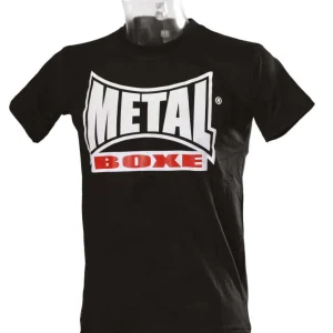 T-shirt noir Visual Metal Boxe – Confort et style sportif