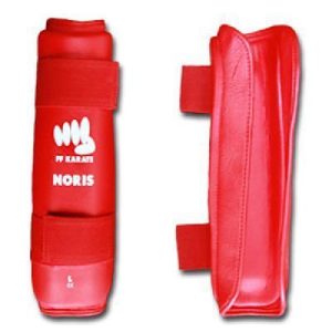 Protège Tibia Noris – Homologué FF Karaté Rouge & Bleu