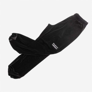 Pantalon de Tai Chi Qïng FUJIMAE en velour - Noir