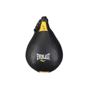 Poire de Vitesse en Cuir Everlast Pro Kangourou - Noir