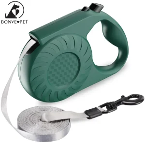 Laisse à enroulement automatique pour chien jusqu'à 50 Kg, longueur 5 mètres