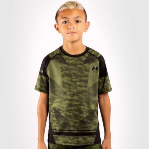 T-shirt Dry Tech Pour Enfants Venum Trooper Kaki/Noir