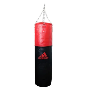 Sac de frappe adidas cuir noir/rouge – Plein & ultra résistant
