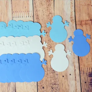 20 formes en mousse de bonhomme de neige