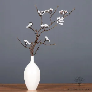 Branche Artificielle à Fleurs Blanches