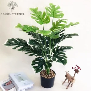 Branche Artificielle Feuille Monstera Artificielle