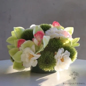 Fleurs Artificielles en Pot pour Cimetière