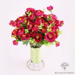 Fleurs Artificielles pour Vase de Cimetière