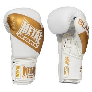 Gants d'entrainement Metal Boxe Blade Blanc/Or