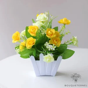 Grande Jardinière Fleurs Artificielles pour Cimetière