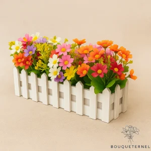 Jardinière de Fleurs Artificielles pour Cimetière