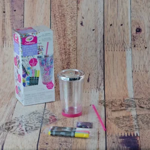 Verre à décorer et à colorier - Ensemble clé en main