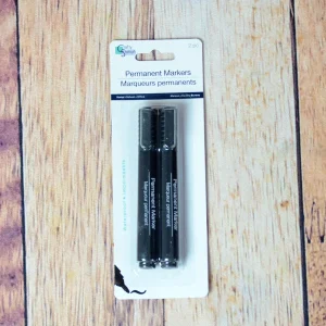 2 marqueurs permanents à pointe large