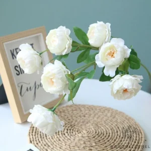 Pivoine Artificielle Blanche