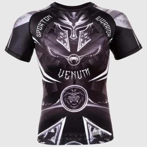 Rashguard Venum Gladiator 3.0 Manches courtes - Noir/Blanc
