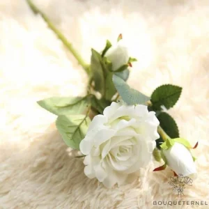 Rose en Soie Blanche